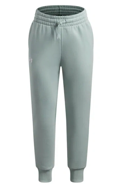 Under Armour Kids' Rival Fleece Cotton Blend Joggers In Green