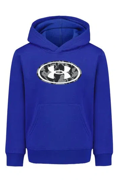 Under Armour Kids' Rival Fleece Graphic Hoodie In Blue