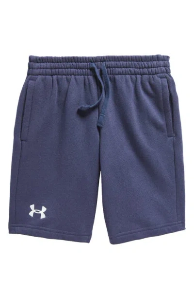 Under Armour Kids' Rival Fleece Shorts In Blue