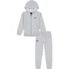Under Armour Toddler & Little Boys Rival 2-pc. Full-zip Hoodie & Joggers Set In Mod Gry