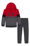 Under Armour Kids' Rival Performance Fleece Hoodie & Sweatpants Set In Black