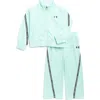 Under Armour Kids' Rival Tape Trim Track Jacket & Pants Set In Green