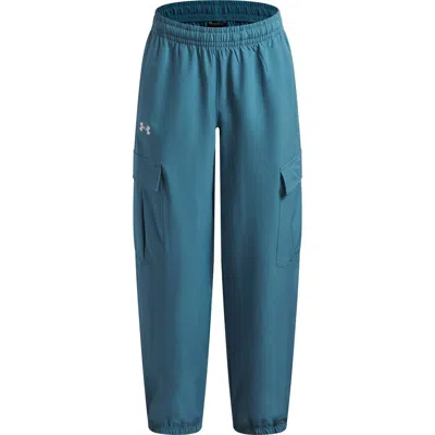 Under Armour Kids' Rival Woven Cargo Pants In Blue