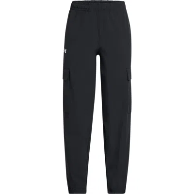 Under Armour Kids' Rival Woven Cargo Pants In Black