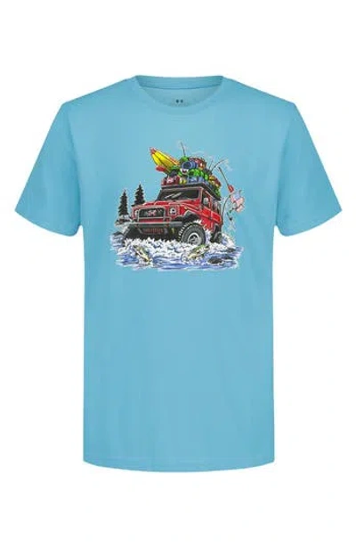 Under Armour Kids' River Run Graphic T-shirt In Blue