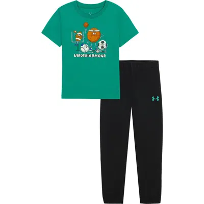 Under Armour Babies'  Kids' Sports Graphic Tee & Pants Set In Multi