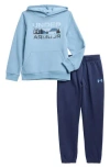 Under Armour Kids' Stacked Logo Hoodie & Joggers Set In Blue