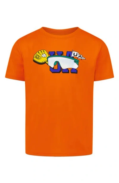 Under Armour Kids' Sunglasses Graphic T-shirt In Orange