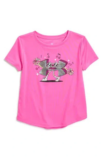 Under Armour Kids' Tech Disco Graphic T-shirt In Pink