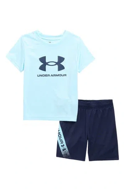 Under Armour Kids' Tech Fade T-shirt & Shorts Set In Blue