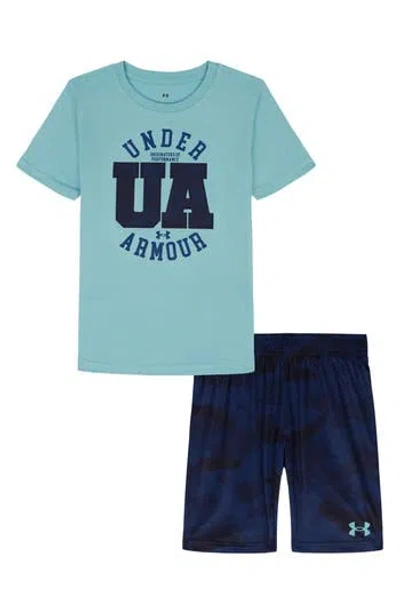Under Armour Kids' Tech Graphic T-shirt & Shorts Set In Multi