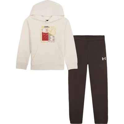 Under Armour Kids' Tech Peak Fleece Set In Neutral