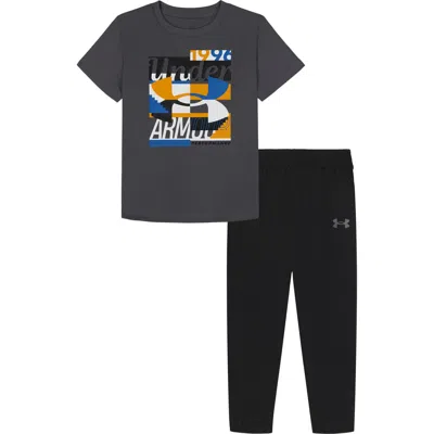 Under Armour Kids' Tech Short Sleeve Shirt & Joggers In Multi