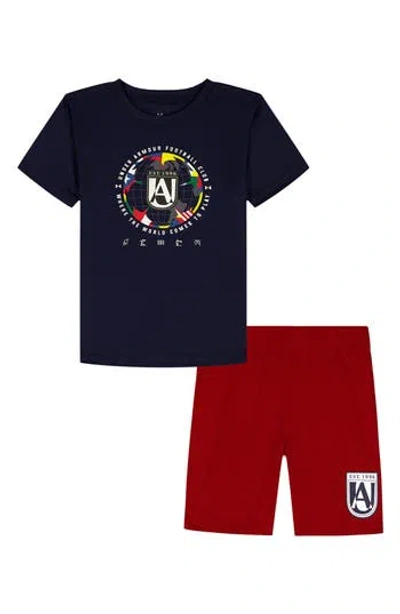 Under Armour Kids' Tech Soccer Graphic T-shirt & Shorts Set In Multi