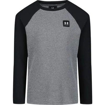 Under Armour Kids' Thermal Long Sleeve Raglan T-shirt In Gray