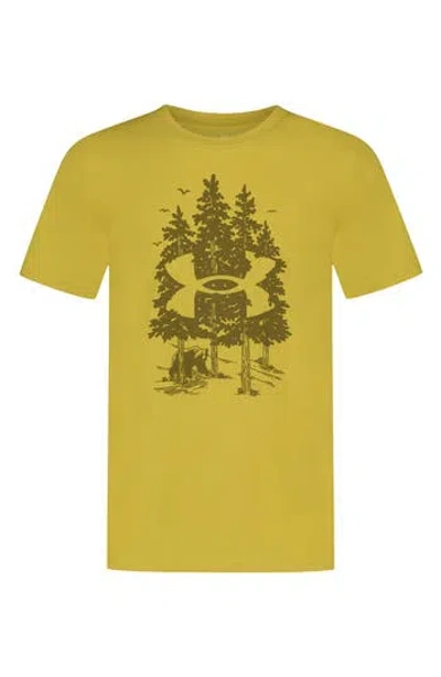 Under Armour Kids' Tree Bear Graphic T-shirt In Green