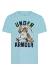Under Armour Kids' Ua Baseball Bear Performance Graphic T-shirt In Stream