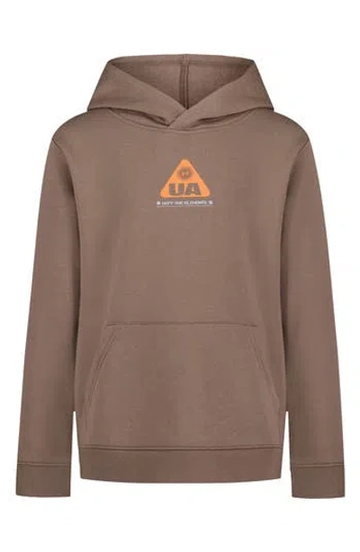 Under Armour Kids' Ua Defy Elements Graphic Hoodie In Brown