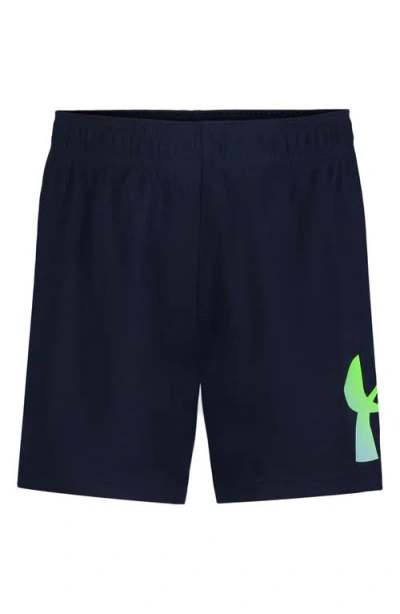Under Armour Kids' Ua Gradient Performance Woven Shorts In Midnight Navy