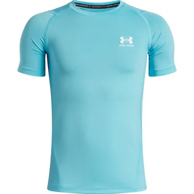 Under Armour Kids' Ua Heatgear® Graphic Tee In Blue