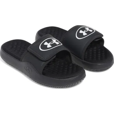Under Armour Kids' Ua Ignite Pro 8 Slide Sandal In Black