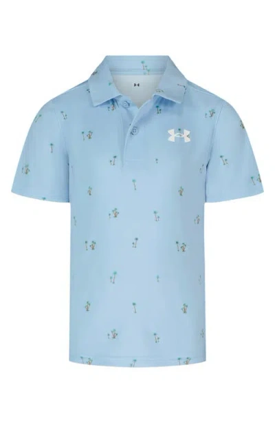 Under Armour Kids' Ua Matchplay Performance Polo In Blue