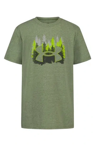 Under Armour Kids' Ua Pineviw Graphic T-shirt In Brown
