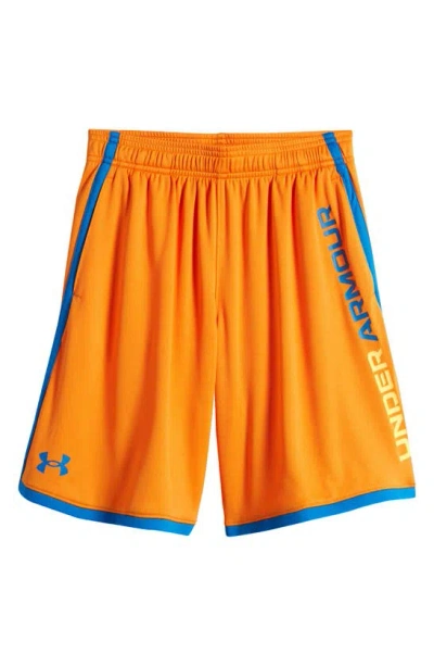 Under Armour Kids' Ua Stunt 3.0 Performance Athletic Shorts In Atomic