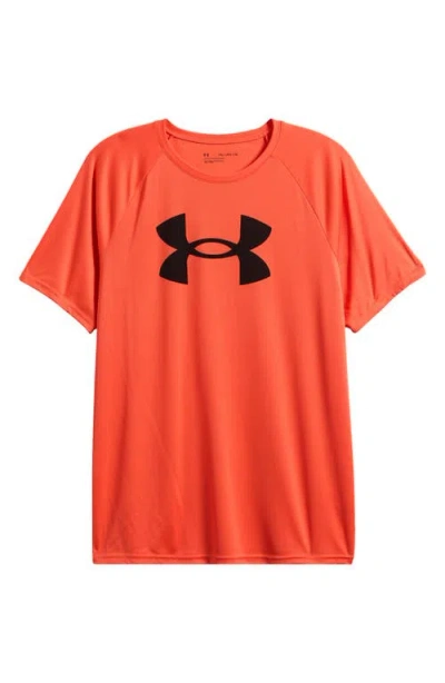 Under Armour Kids' Ua Tech™ Big Logo Graphic Tee In Fire//black