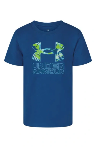Under Armour Kids' Ua Tech™ Core Fill Performance Graphic T-shirt In Blue