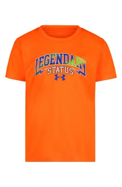 Under Armour Kids' Ua Tech™ Legendary Performance Graphic T-shirt In Blaze Orange