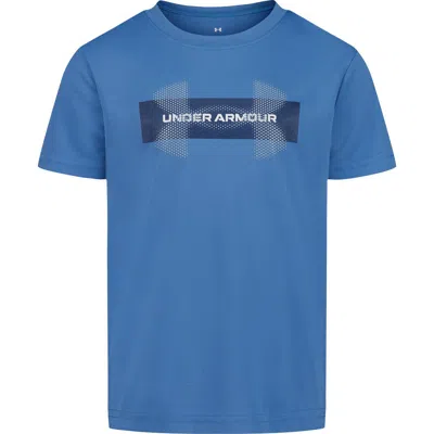 Under Armour Kids' Ua Tech™ Logo Graphic Performance T-shirt In Blue