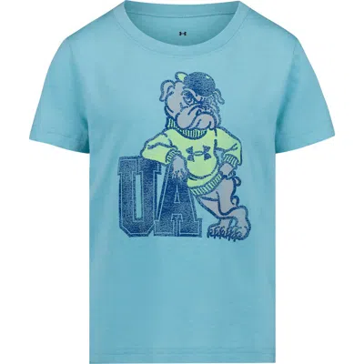 Under Armour Kids' Ua Tech™ Mascot Performance Graphic T-shirt In Blue