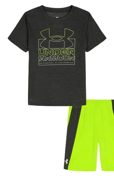 Under Armour Kids' Ua Tech™ Twist Logo Graphic T-shirt & Shorts Set In Multi