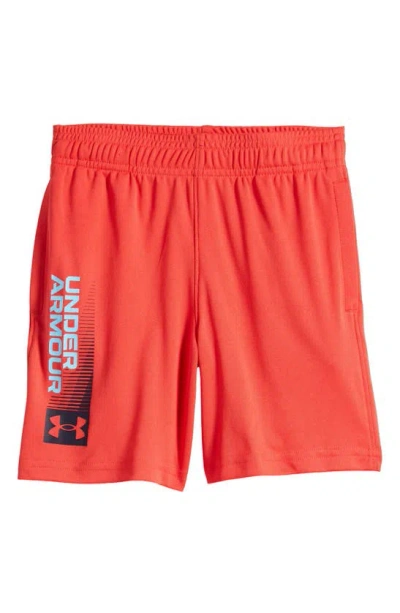 Under Armour Kids' Ua Tech™ Wordmark Performance Athletic Shorts In Power
