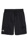 Under Armour Kids' Ua Tech™ Woven Cargo Shorts In Black