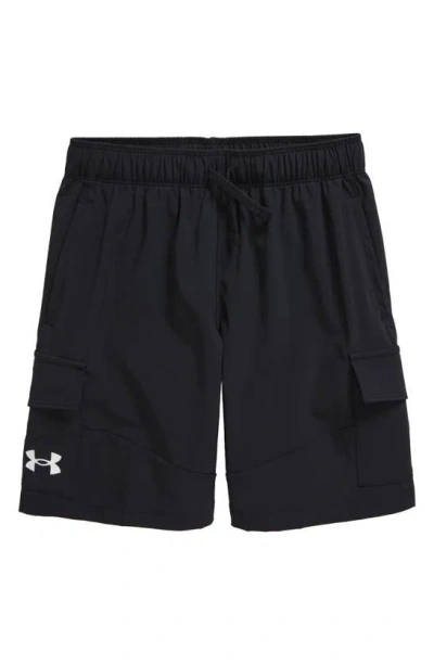 Under Armour Kids' Ua Tech™ Woven Cargo Shorts In 001 Black