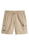 Under Armour Kids' Ua Tech™ Woven Cargo Shorts In Neutral