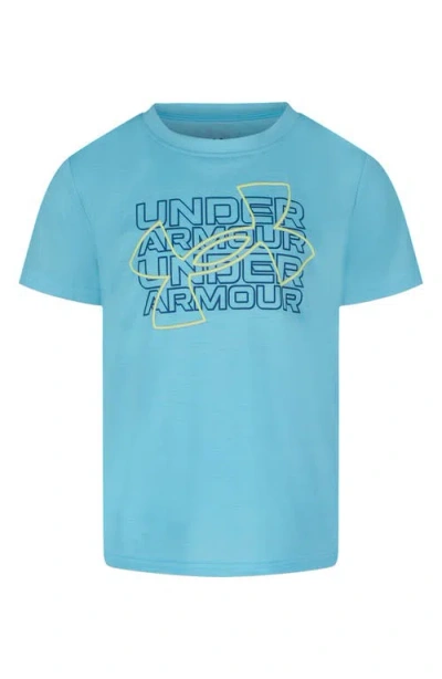 Under Armour Kids' Ua Twist Breakout Performance Graphic T-shirt In Blue