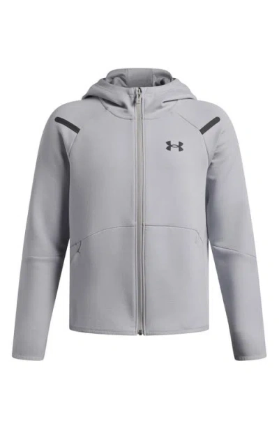 Under Armour Kids' Unstoppable Fleece Hoodie In Gray