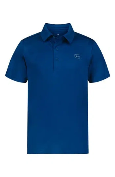 Under Armour Kids' Upf 50+ Polo In Blue