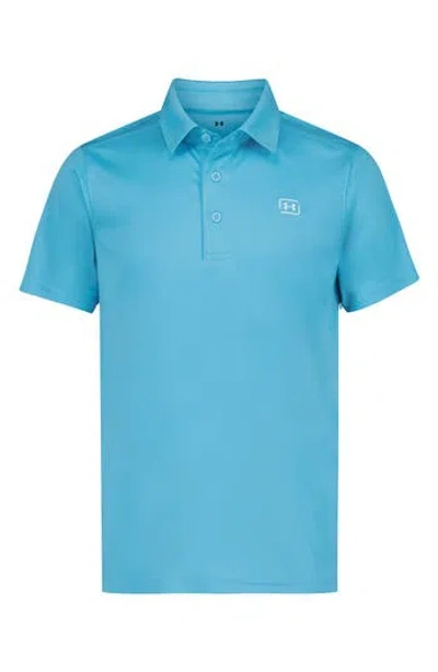 Under Armour Kids' Upf 50+ Polo In Blue