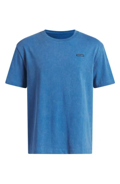 Under Armour Kids' Washed Cotton Blend T-shirt In Blue