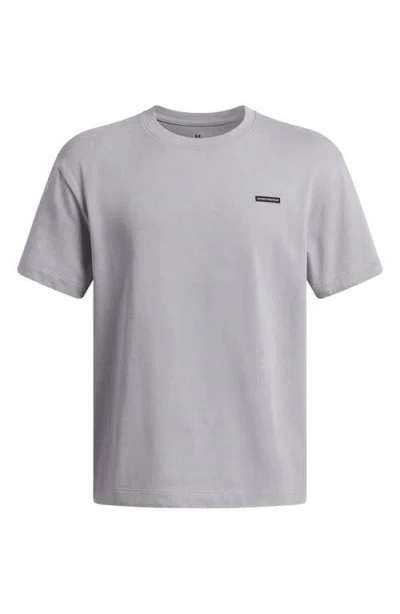 Under Armour Kids' Washed Cotton Blend T-shirt In Gray