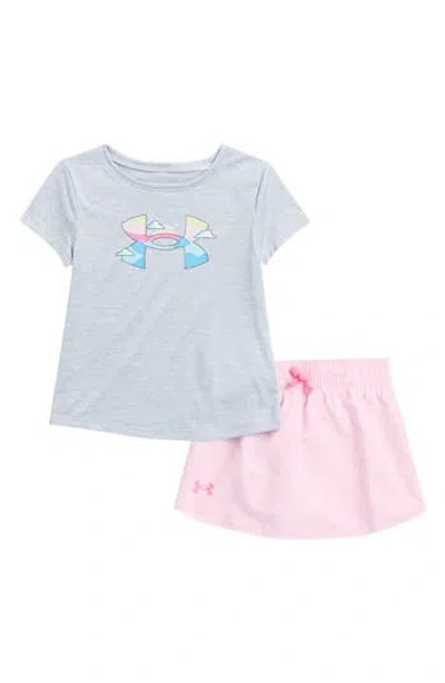 Under Armour Kids' Wave Logo T-shirt & Shorts Set In Blue