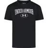 Under Armour Kids' Wordmark Tech Performance T-shirt In Black