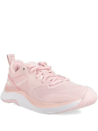 Under Armour Lace-up Mesh Sneakers In Pink