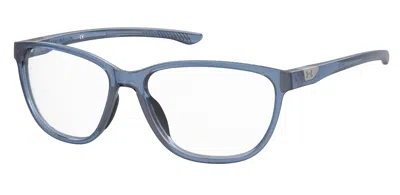 Under Armour Ladies Blue Rectangular Eyeglass Frames Ua5038oxzf415