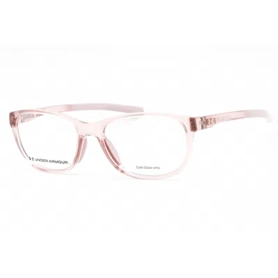 Under Armour Ladies Pink Rectangular Eyeglass Frames Ua5025
