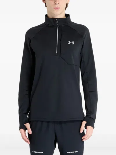 Under Armour Launch Elite Half-zip Sweatshirt In Black